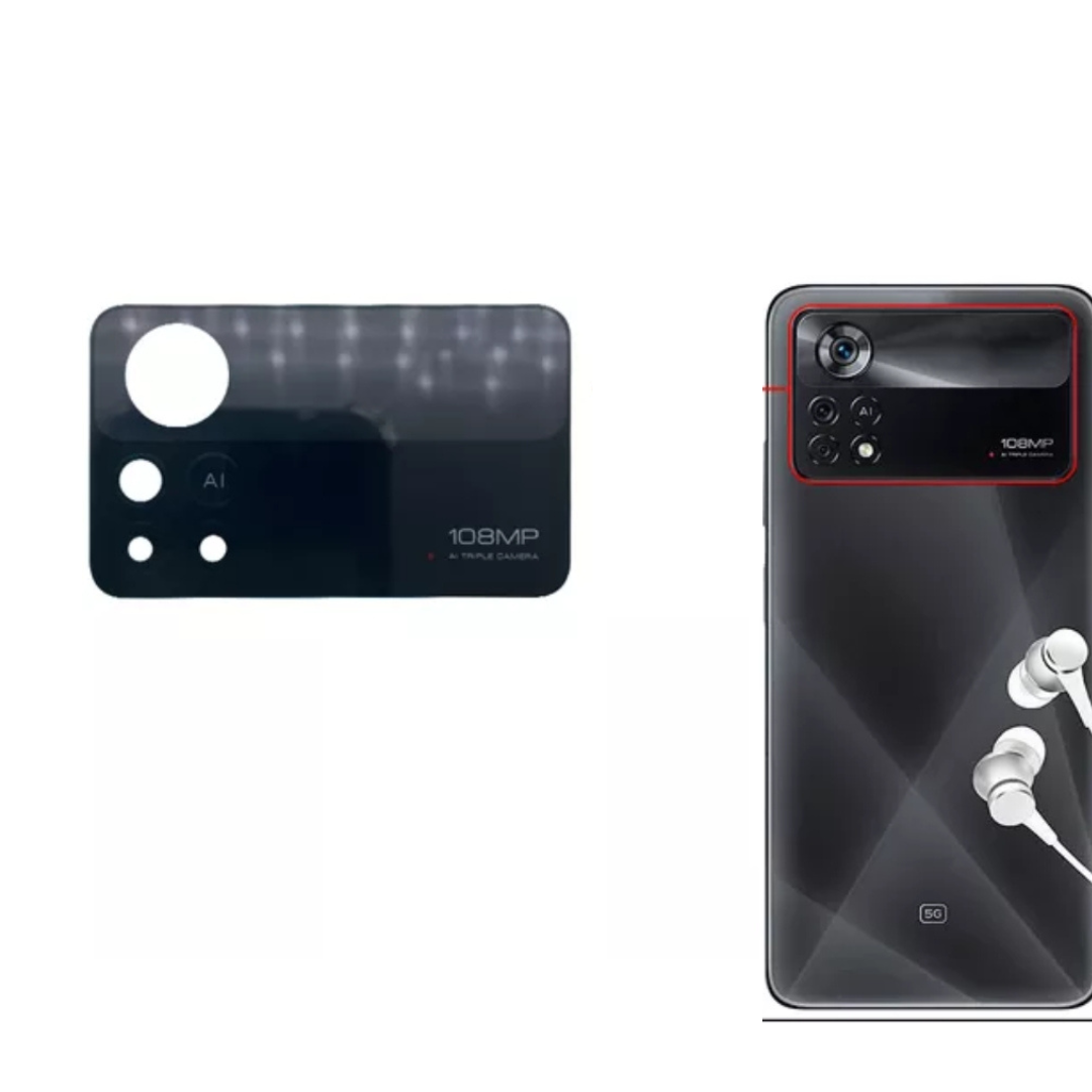 Vidrio de cámara para teléfono POCO X4 Pro 5G