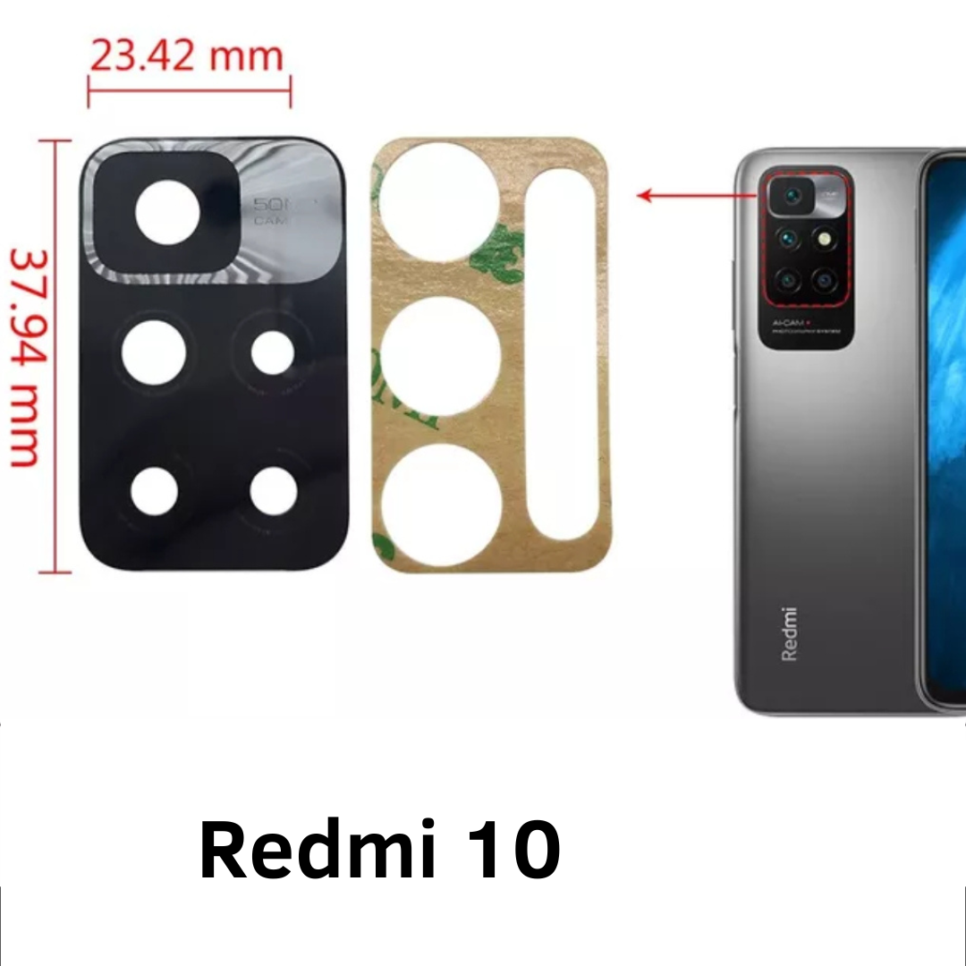 Vidrio de cámara para teléfonos redmi 10