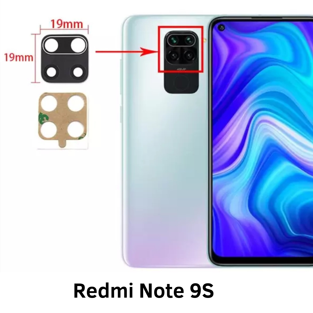 Vidrio de cámara para teléfono Redmi Note 9S