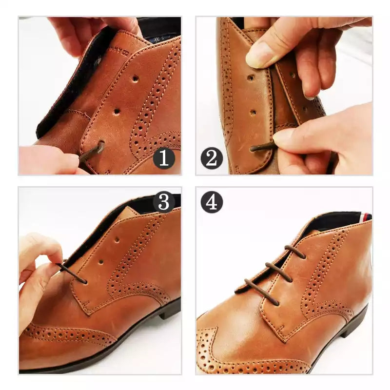 Cintas para Zapatos negro y café flexibles
