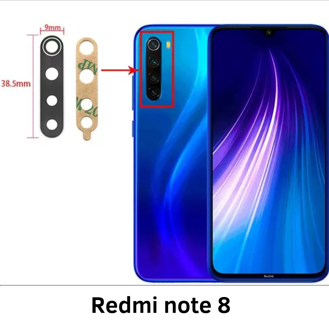 Redmi note 8 vidrio de cámara