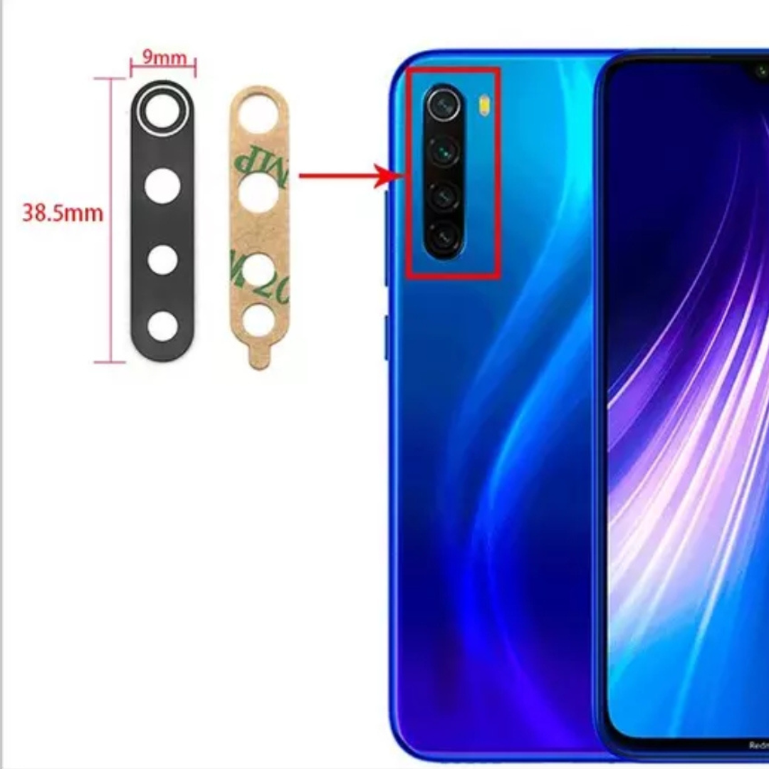 Redmi note 8 vidrio de cámara