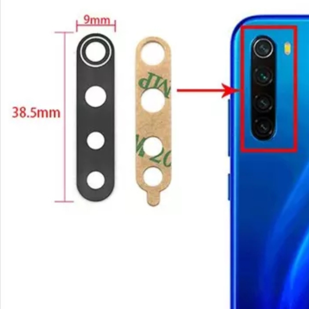 Redmi note 8 vidrio de cámara
