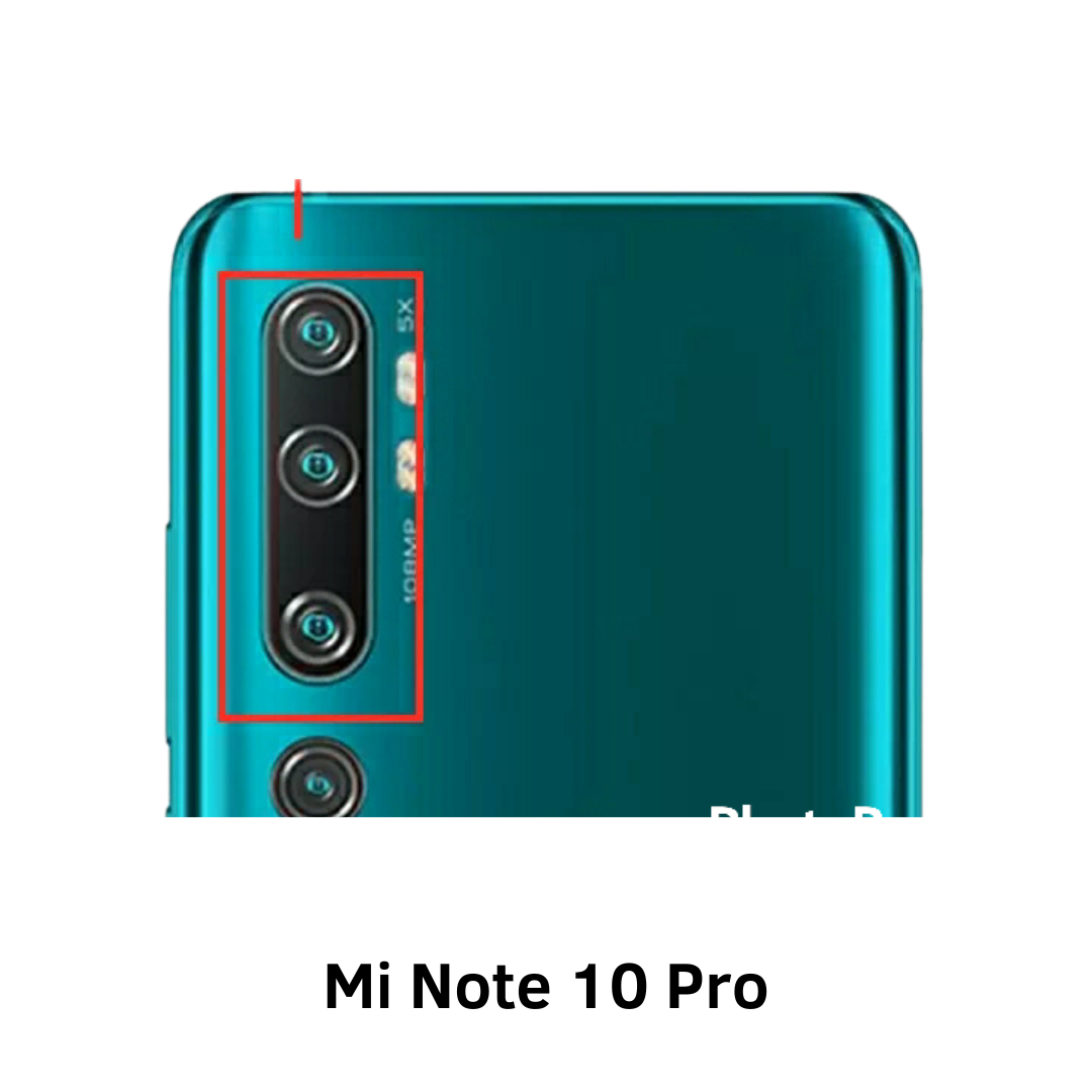 Vidrio de cámara para teléfono MI Note 10 Pro