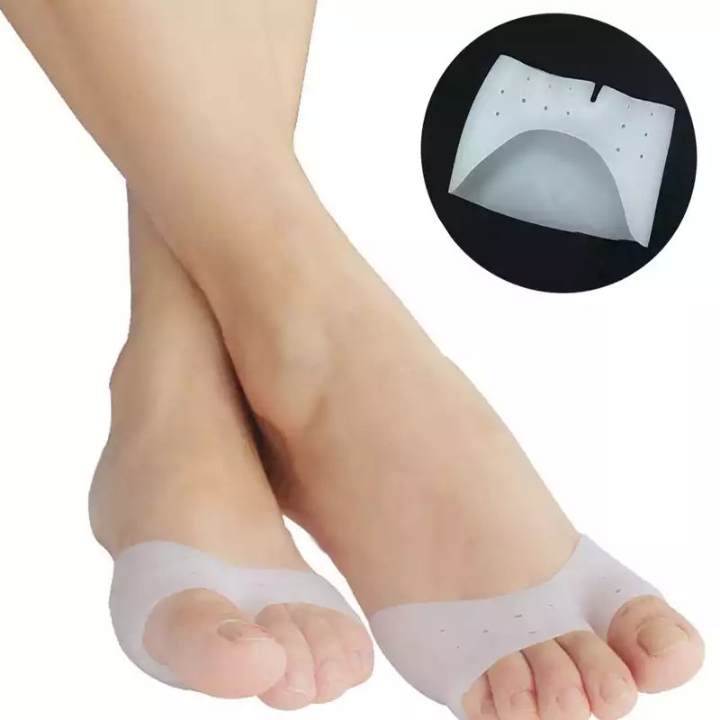 Media calceta de silicon color blanco